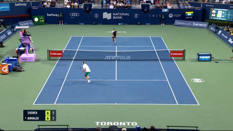 Alexander Zverev hat einen Meilenstein erreicht. Bei den Canadian Open besiegt der Hamburger Matteo Arnaldi und feiert seinen 500. Sieg auf der ATP-Tour.
