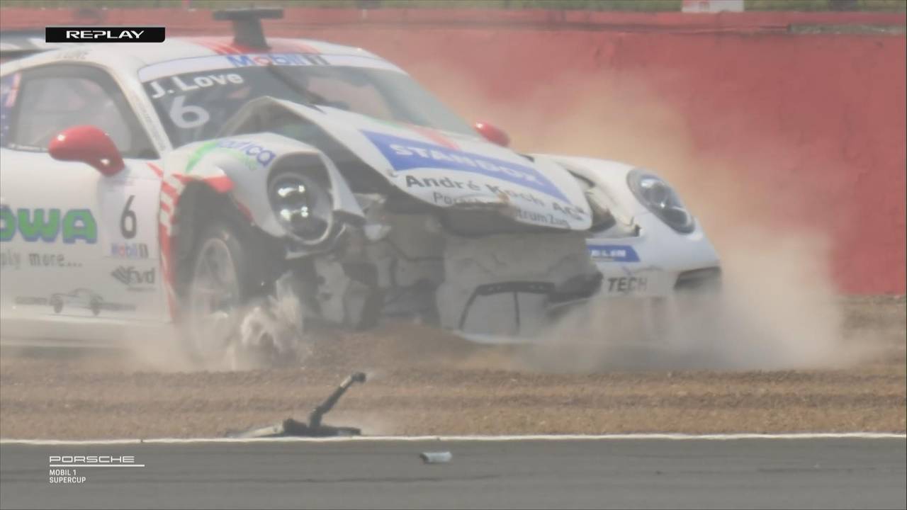 Porsche Supercup: Ayhancan Güven gewinnt - Spektakulärer Crash in Silverstone