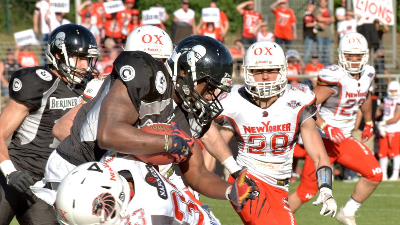 Passverteidiger Jamaal White von den New Yorker Lions Braunschweig