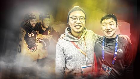Joshua (l.) und Tayeun Kim sind die Kabinen-Glücksbringer der deutschen Eishockey-Helden