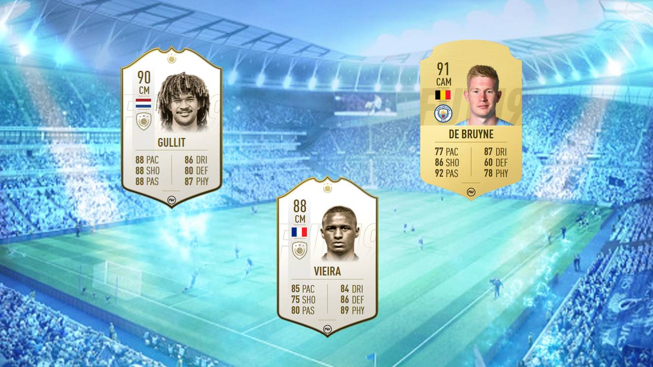 Viera, Gullit und de Bruyne bilden die Achse im Mittelfeld