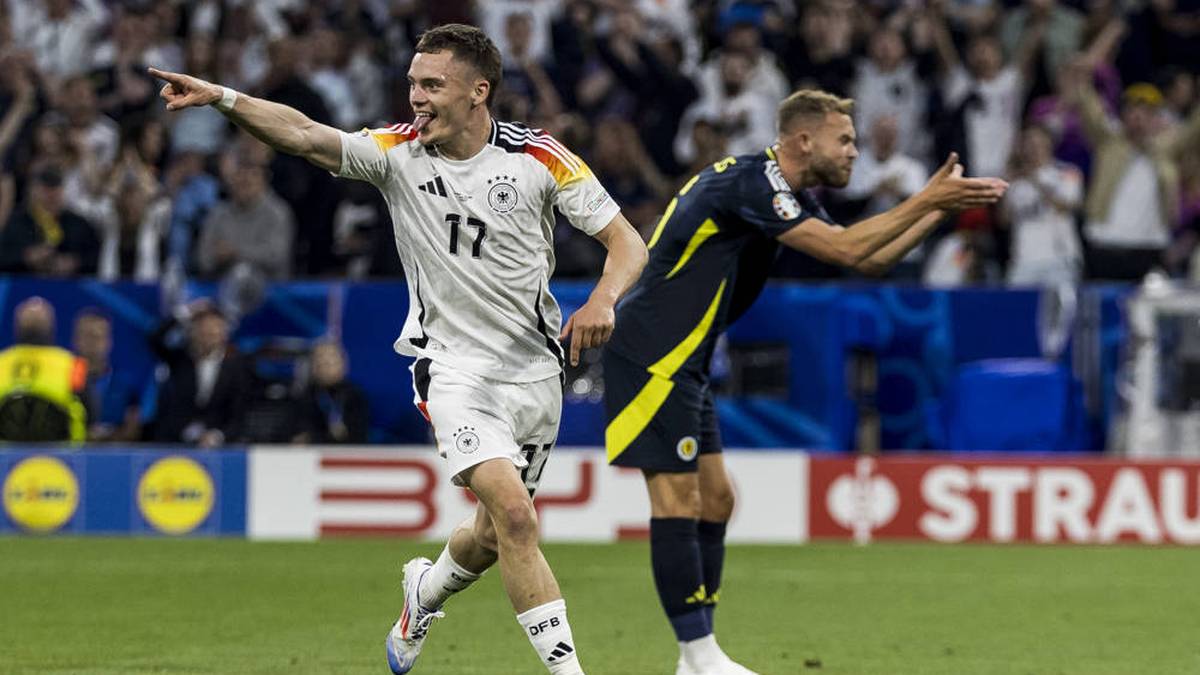 Florian Wirtz marcó el primer gol de Alemania en la Eurocopa en casa