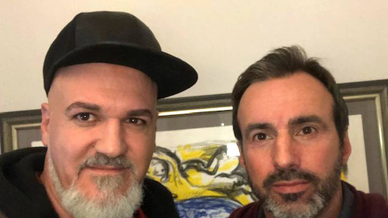 SPORT1-Reporter Reinhard Franke (l.) traf sich in München mit dem früheren BVB-Profi Miki Stevic