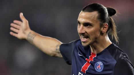 Zlatan Ibrahimovic im Trikot von Paris St. Germain