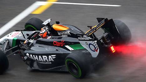 Nico Hülkenberg und Force India testen in Köln