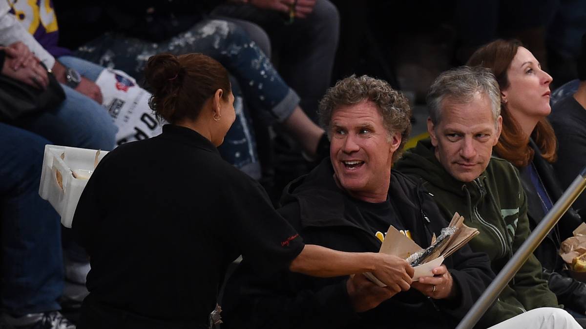 Schauspieler Will Ferrell ist unter den begeisterten Zuschauern