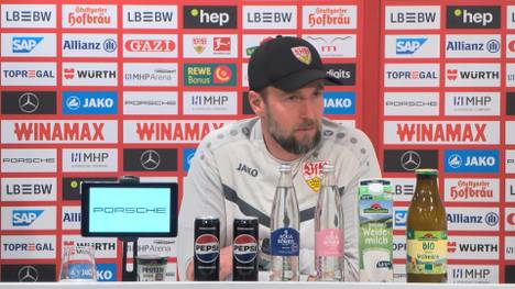 Vor dem Bayern-Spiel reagiert Stuttgarts Trainer Sebastian Hoeneß auf die anhaltenden Wechsel-Gerüchte. Der VfB-Coach wird deutlich.