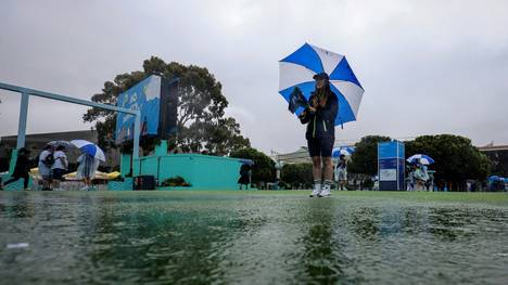 Regen sorgte in Melbourne für Verzögerungen