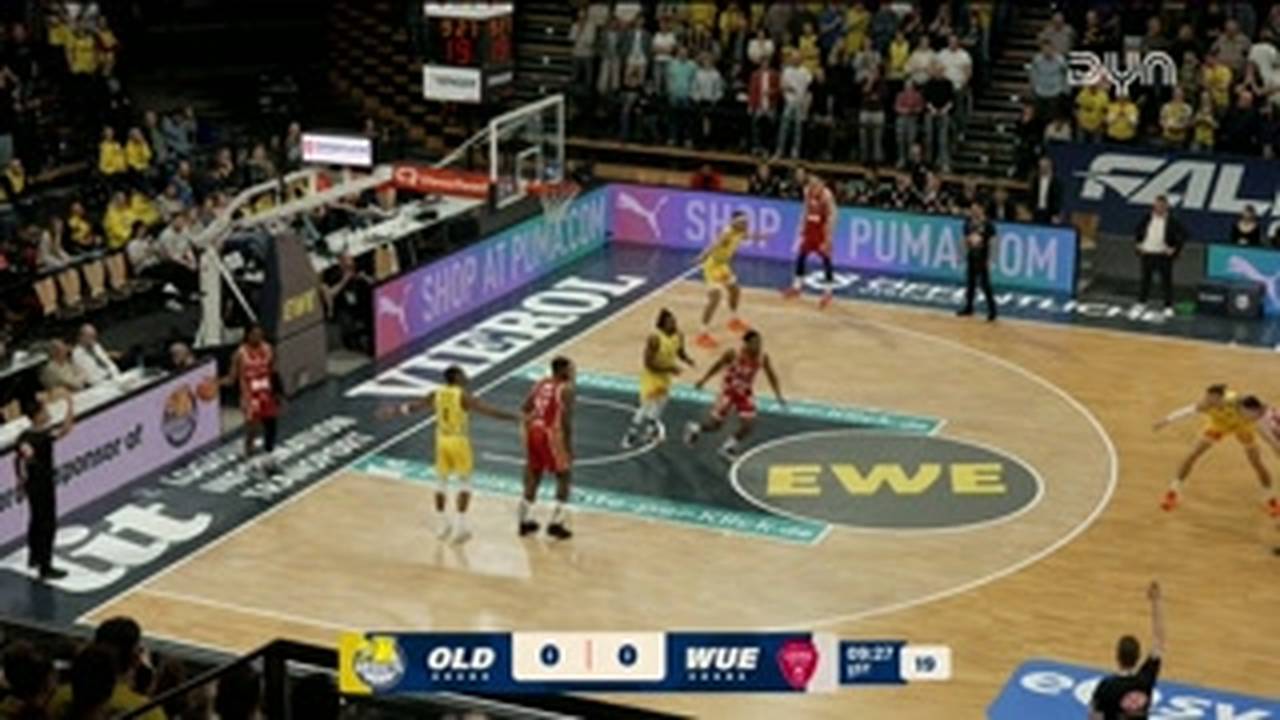 EWE Baskets Oldenburg - Fitness First Würzburg Baskets | BBL-Highlights im Video