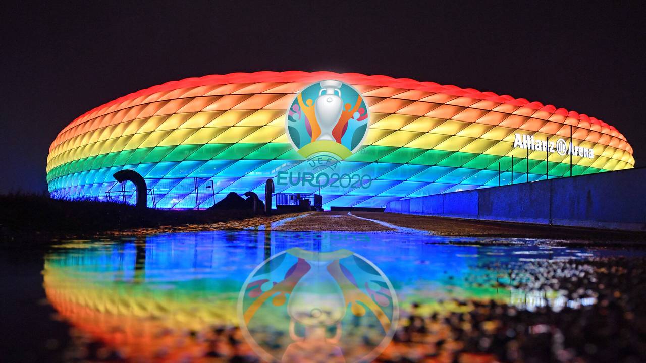 UEFA verbietet Regenbogen-Beleuchtung beim EM-Spiel Deutschland - Ungarn