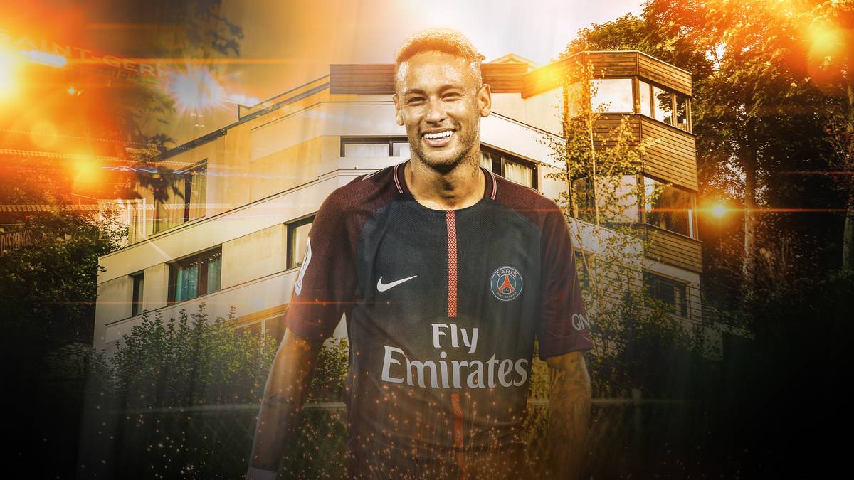NEYMAR: Neymar hat in Paris seine neue Bleibe bezogen. Im Vergleich zu anderen Sportstars wirkt seine Villa eher nüchtern