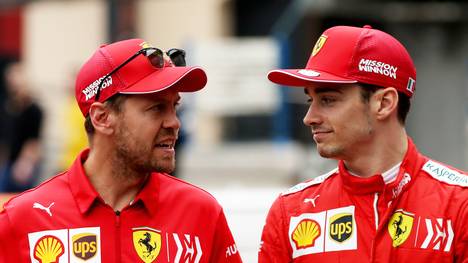 Sebastian Vettel und Charles Leclerc sind bei Ferrari Teamkollegen