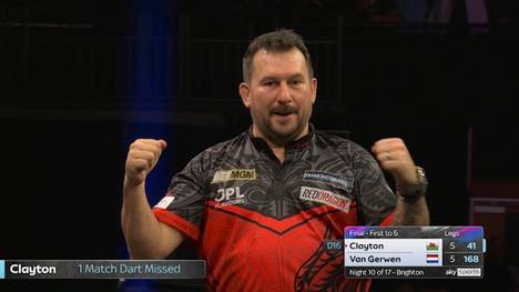Jonny Clayton gewinnt den zehnten Abend der Premier League 2026 und holt im Finale gegen Michael van Gerwen einen deutlichen Rückstand auf.