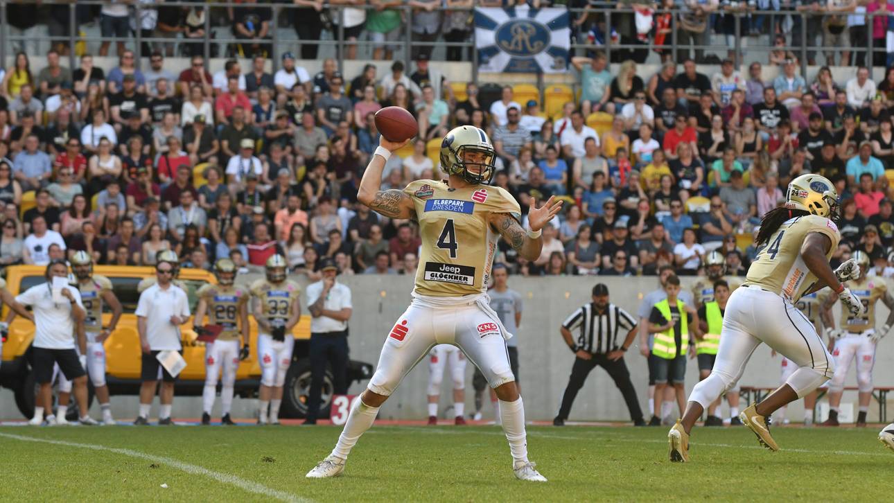 Zack Greenlee von den Dresden Monarchs musste verletzt ausgewechselt werden