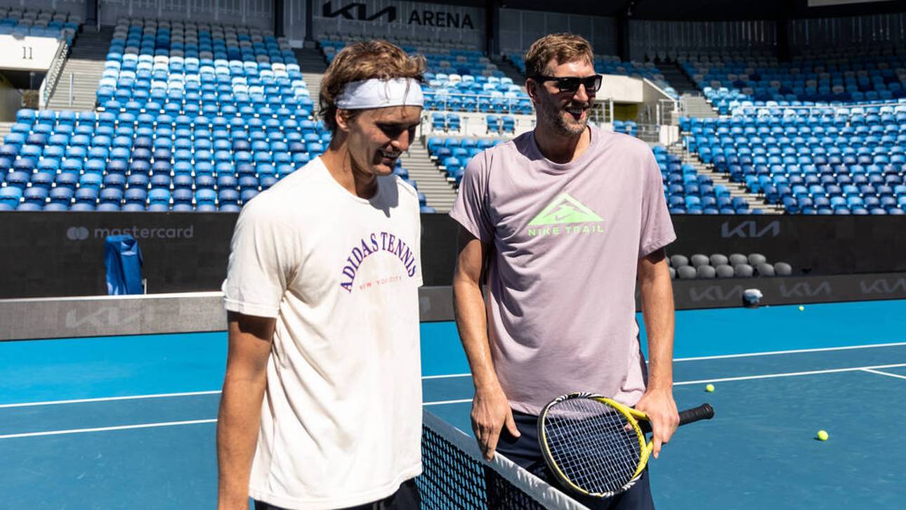 Zverev trainiert mit Nowitzki