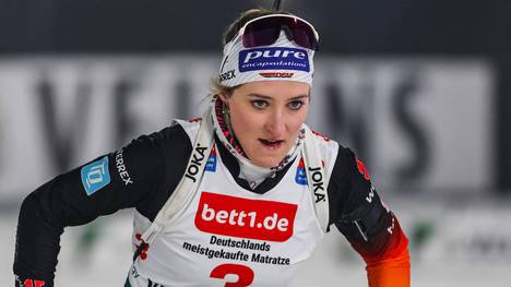 Anna Weidel beim Biathlon auf Schalke