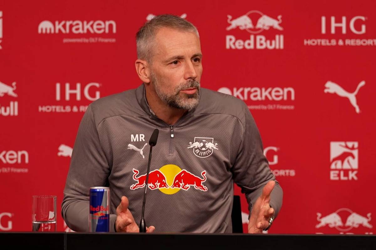 RB-Trainer Marco Rose erzählt auf der Pressekonferenz, was er seinem Team zutrauen würde, sofern auch wirklich alle Spieler mal fit sind. 