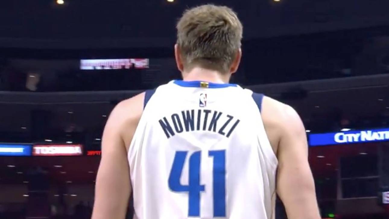 Trikot-Panne bei Nowitzkis Rekord