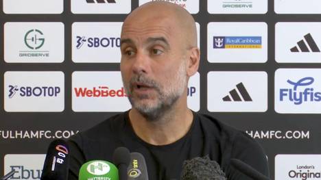 Beim 4:0-Sieg gegen Fulham kritisiert City-Coach Pep Guardiola einen seiner Spieler, der einen Doppelpack erzielt hat.