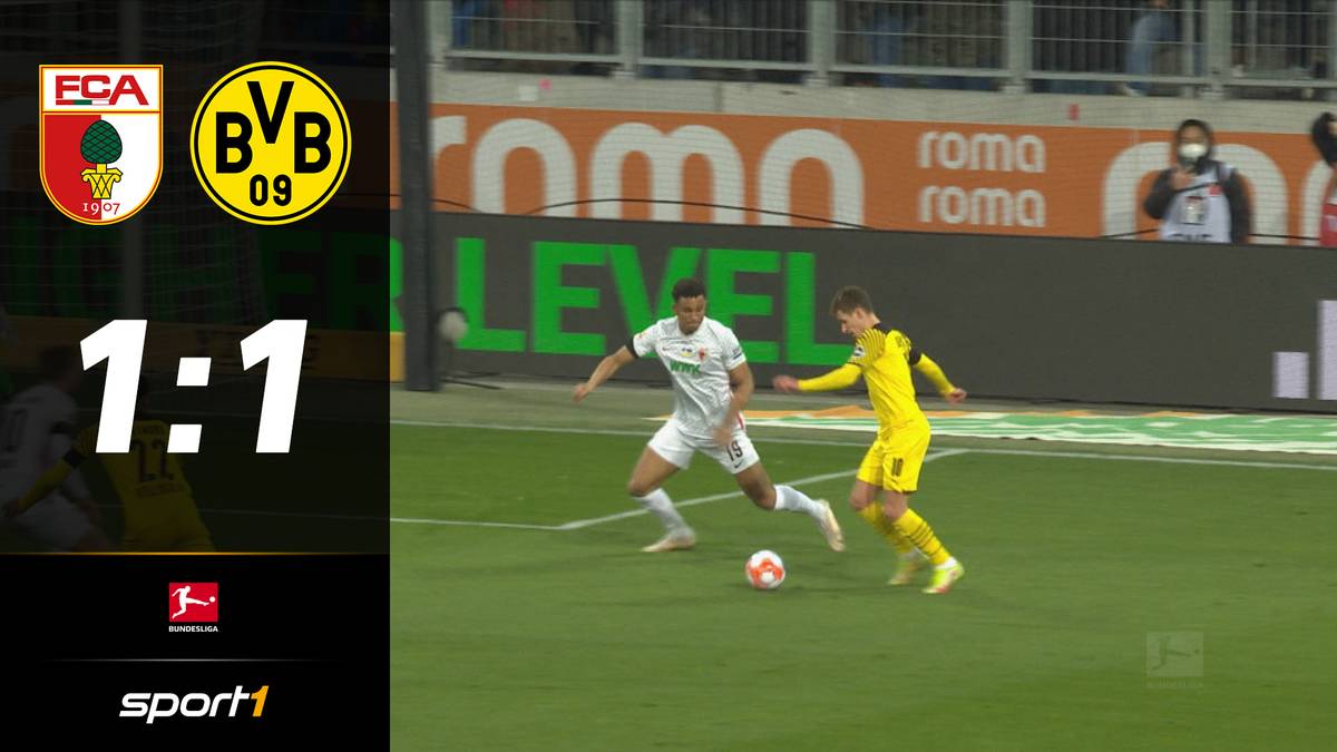 FC Augsburg - Borussia Dortmund (1:1): Tore und Highlights | 1. Bundesliga