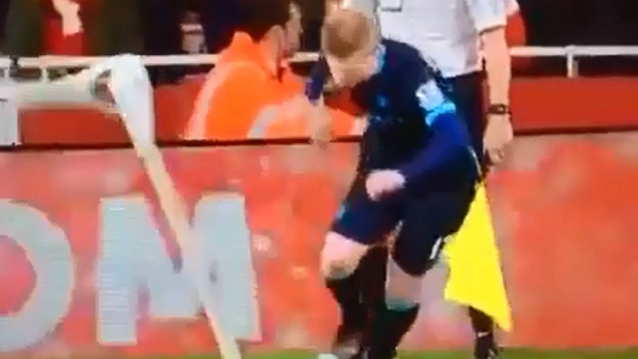 Kevin De Bruyne mit Slapstick-Ecke