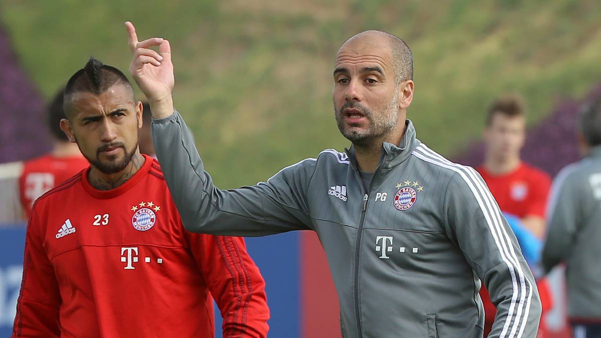 Beim FC Bayern gibt Guardiola in seiner dreijährigen Amtszeit insgesamt 203 Milionen Euro aus. Arturo Vidal ist dabei zusammen mit ...