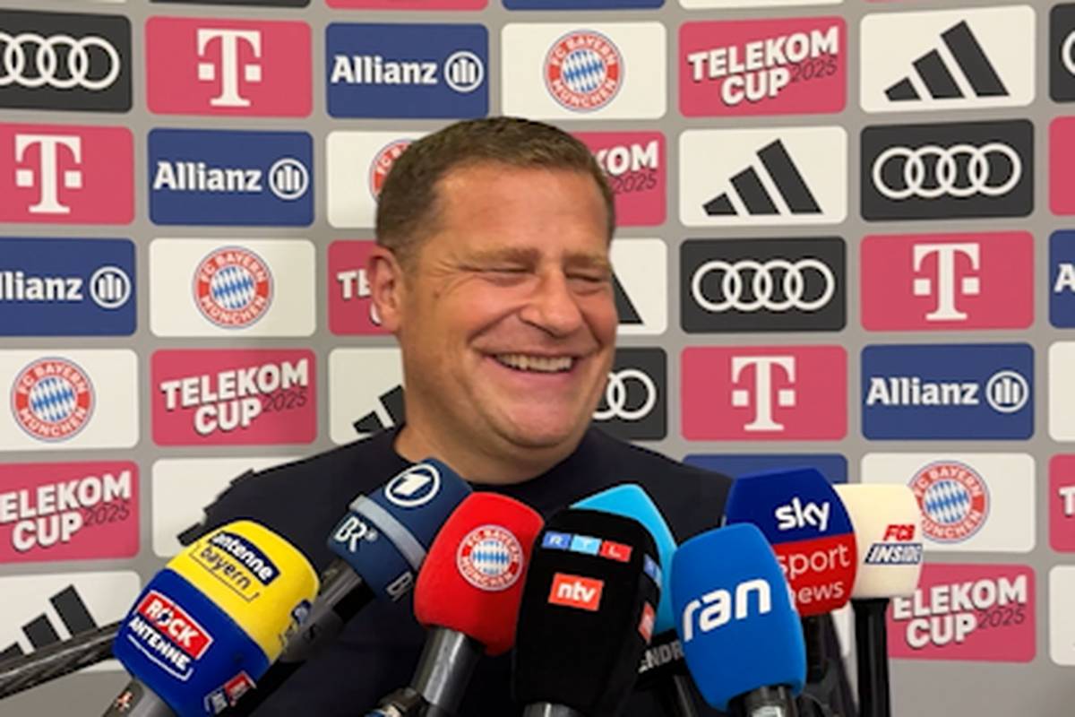 Der Abgang von Finanzvorstand Michael Diederich schlägt beim FC Bayern große Wellen. Angesprochen darauf, scherzt Sportvorstand Max Eberl. Schließlich fallen für ihn damit neue Aufgaben an.
