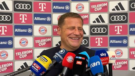 Der Abgang von Finanzvorstand Michael Diederich schlägt beim FC Bayern große Wellen. Angesprochen darauf, scherzt Sportvorstand Max Eberl. Schließlich fallen für ihn damit neue Aufgaben an.
