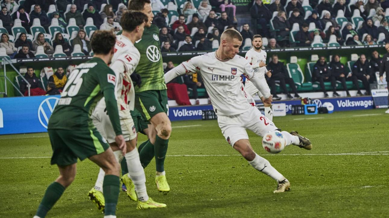 Wolfsburg rettet Remis gegen Heidenheim