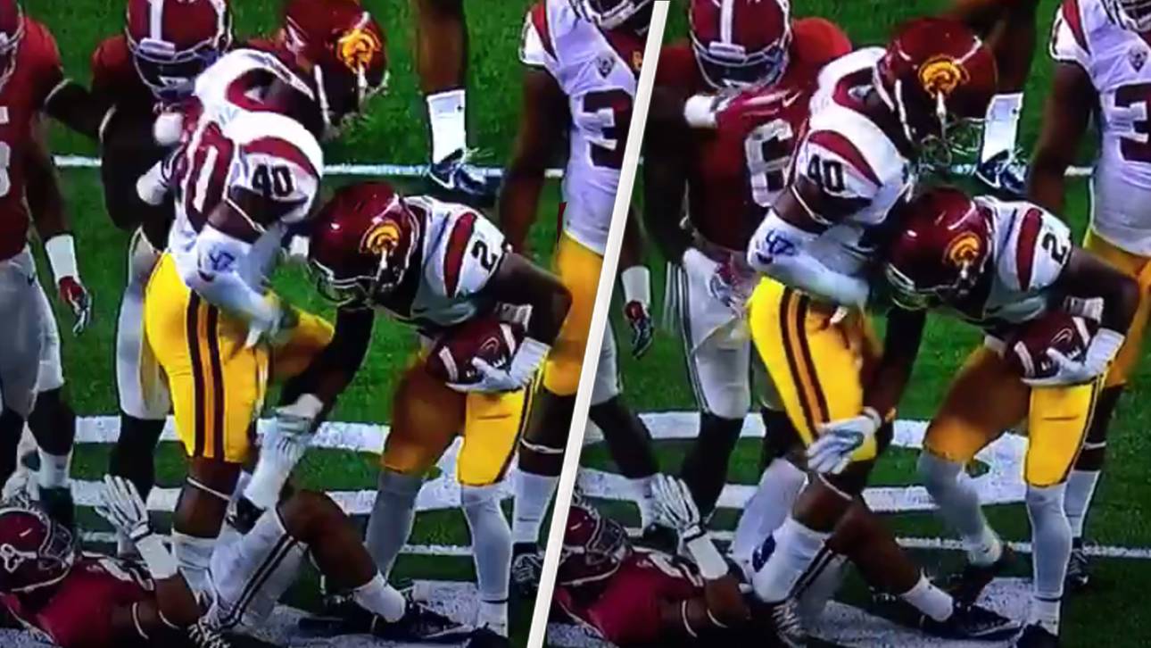 Fieser Intim-Tritt bei College-Spiel