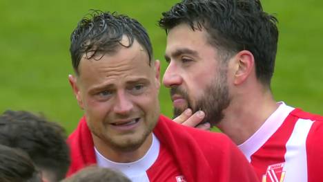 Nach der Niederlage gegen Ingolstadt verpasst Energie Cottbus die Relegation und Timmy Thiele bricht im Interview in Tränen aus.