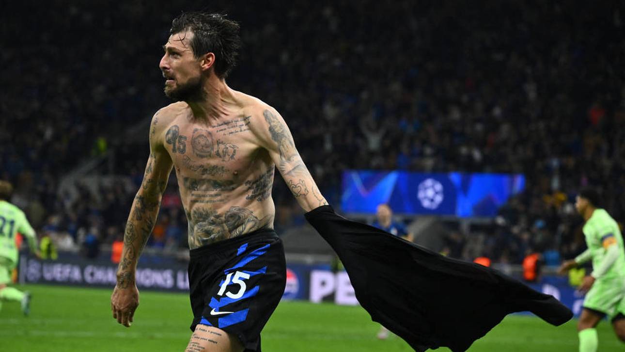 Das Tor von Francesco Acerbi brachte Inter Mailand gegen den FC Barcelona in die Verlängerung