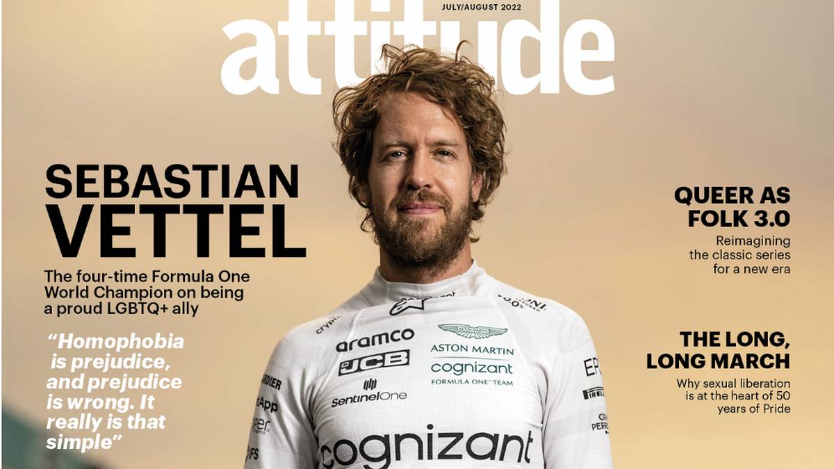Sebastian Vettel ziert das Cover des Magazins Attitude
