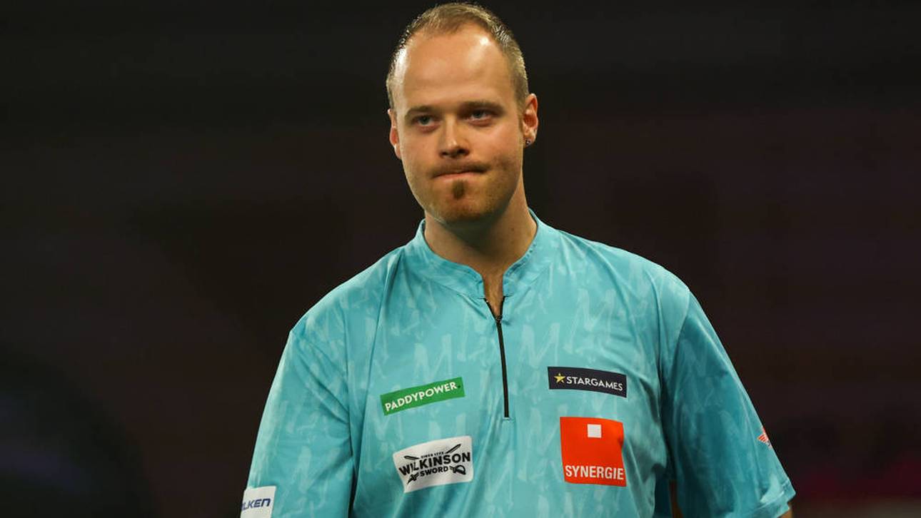 Max Hopp stand am Montag bei der Darts-WM auf der Bühne