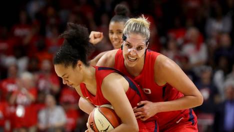 Elena Delle Donne (r.) und die Mystics schnappen sich den Titel in der WNBA