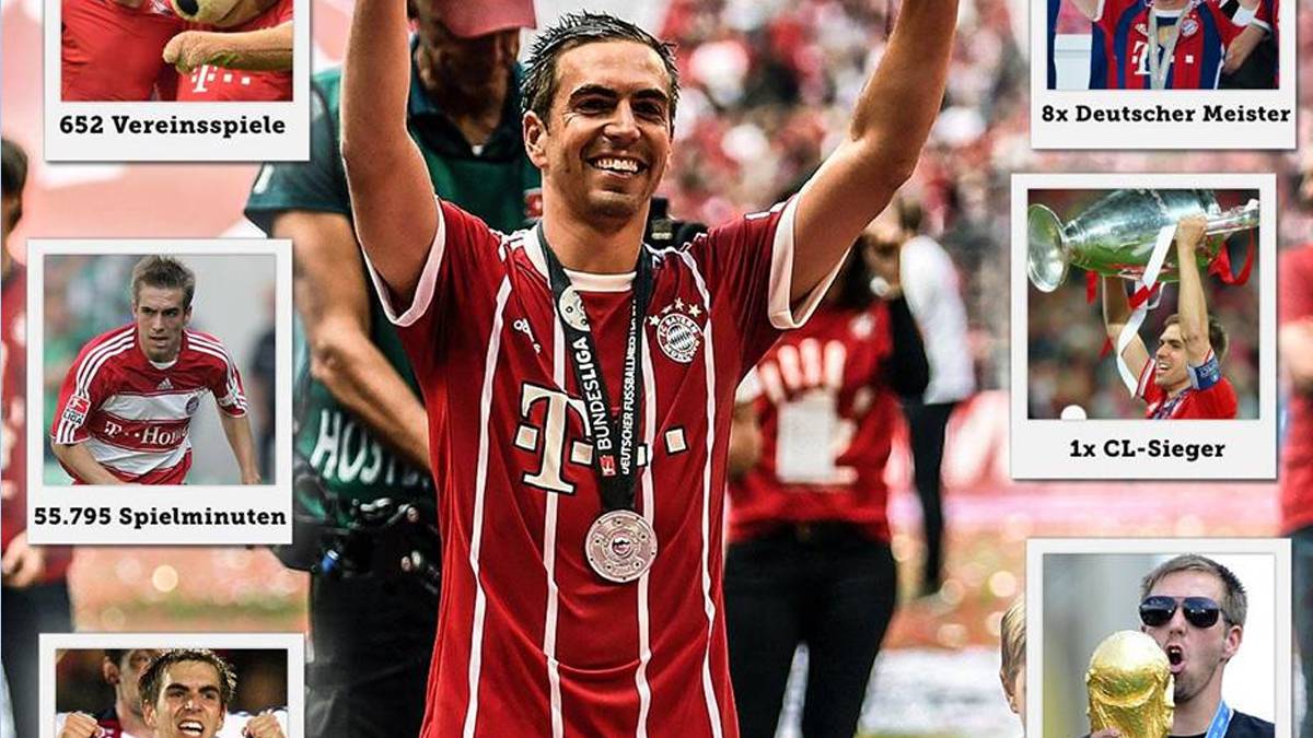 Einer der Größten verlässt die Bühne: Philipp Lahm beendet seine Karriere als Spieler. Eine Laufbahn, die mit Trophähen gepflastert war