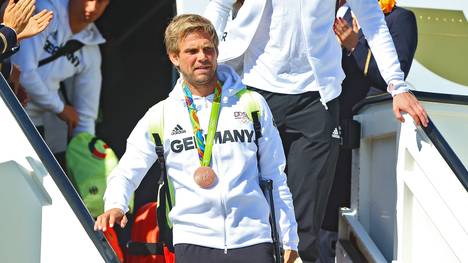 Moritz Fürste mit seiner Bronzemedaille von den Olympischen Spielen in Rio