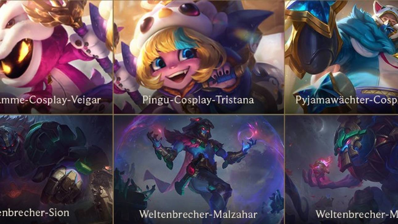 Insgesamt sechs neue Skins bring Patch 10.7 mit sich.