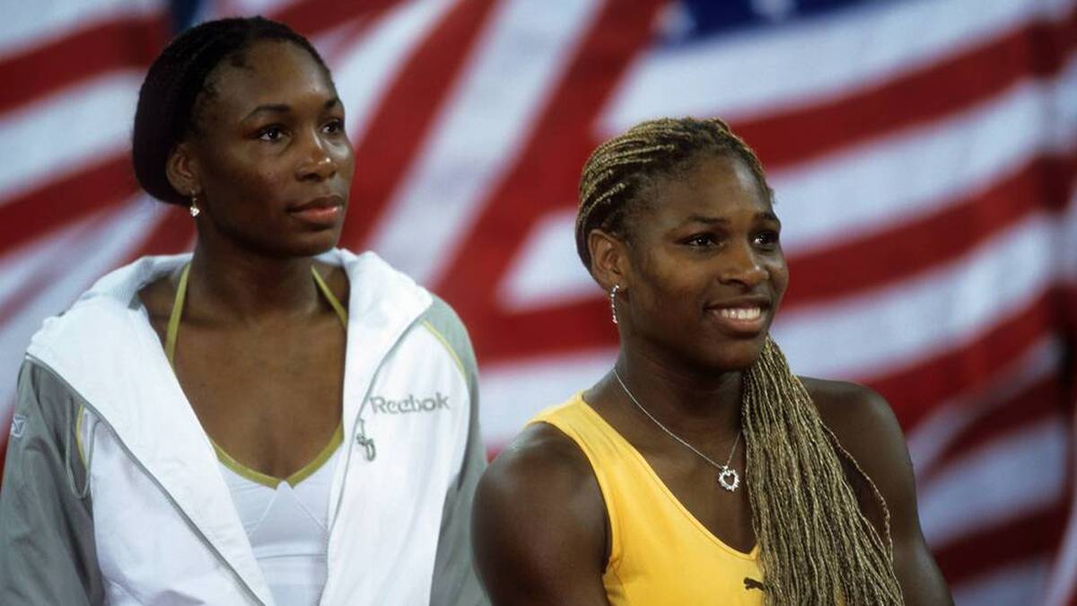 Venus und Serena Williams im Jahr 2001