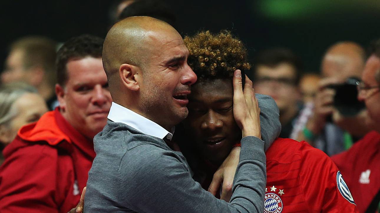 Pep Guardiola herzte David Alaba nach seinem Weggang 2016 besonders innig