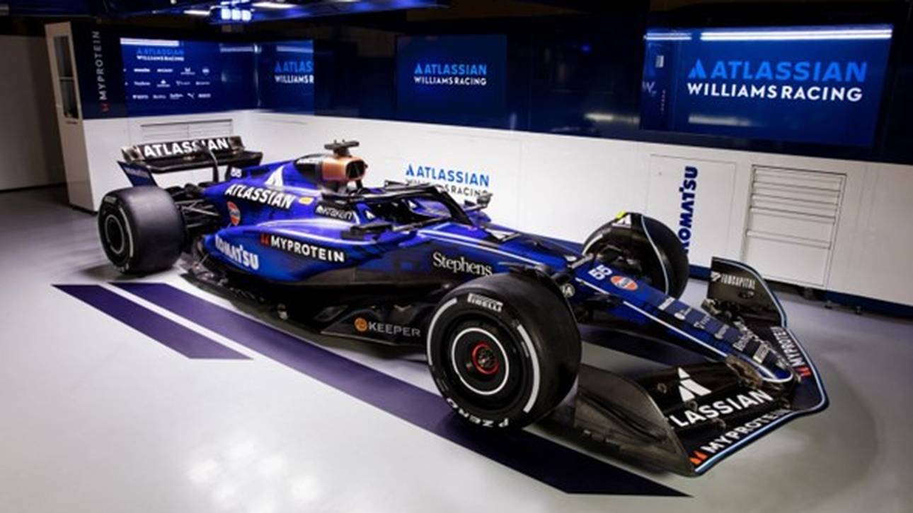 Das neue Auto von Williams: der FW47 - noch ohne finale Lackierung