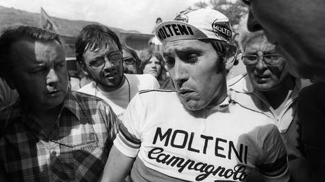 Eddy Merckx kassierte 1975 eine seltene Pleite