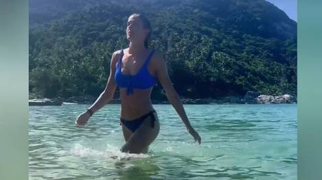 Alica Schmidt wurde bei den European Championships in München Fünfte mit der 4x400-Meter-Staffel. Jetzt entspannt sie im Urlaub und versorgt ihre Follower mit Posts.