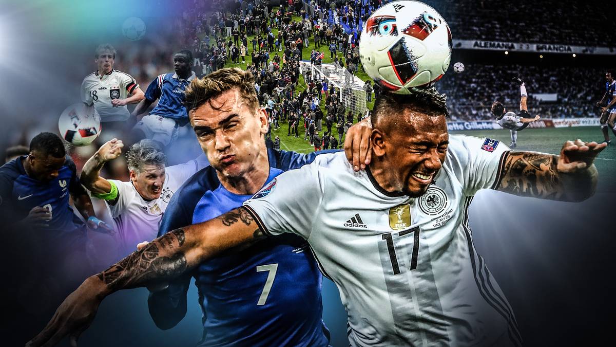 Deutsch-französische Duelle sind echte Klassiker. Am Dienstag messen in der Nations League Deutschland und die Equipe Tricolore erneut die Kräfte. SPORT1 blickt auf die spannendsten Duelle zurück - und auf den Terroranschlag vor drei Jahren