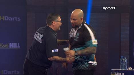 Gary Anderson gibt sich im Achtelfinale gegen Devon Petersen keine Blöße. Der Schotte glänzt mit einer Checkout-Quote von über 50 Prozent und siegt mit 4:0.
