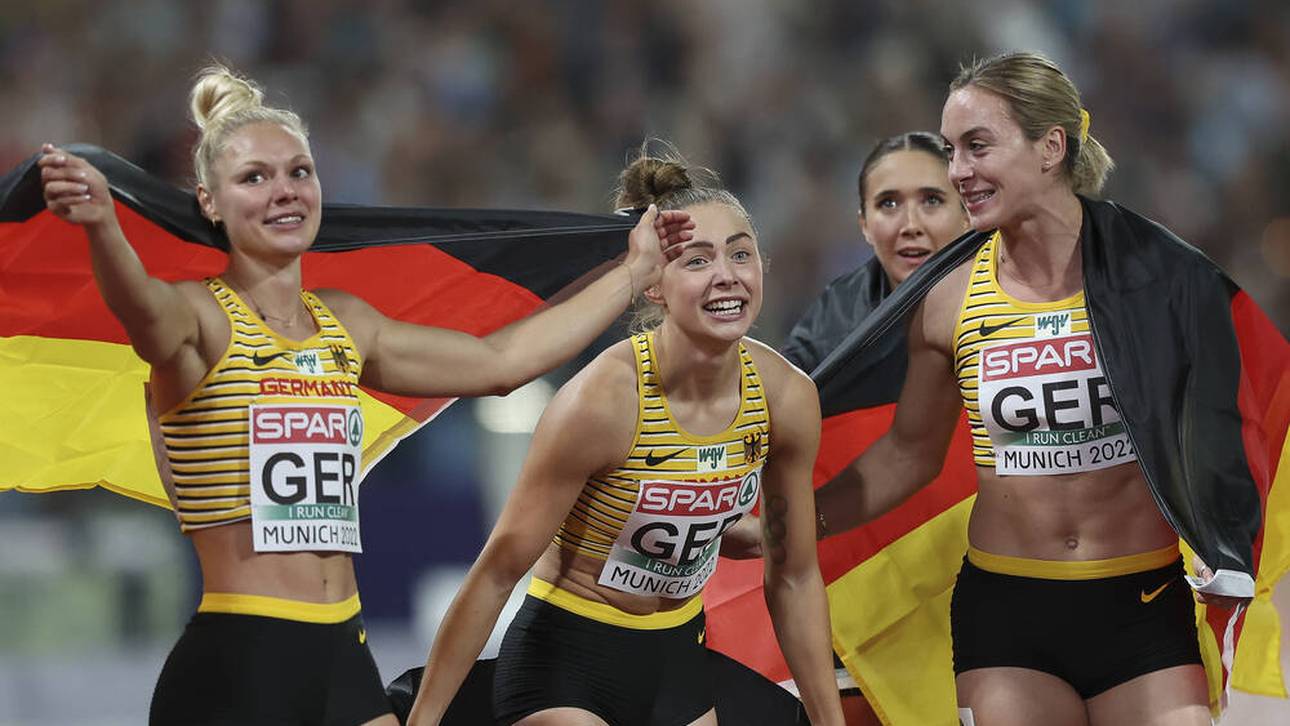 Mit der deutschen Sprintstaffel krönte Mayer sich 2022 in München zur Europameisterin
