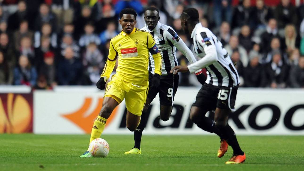 Samuel Eto'o in der Europa League im Einsatz für Anzhi Makhachkala 