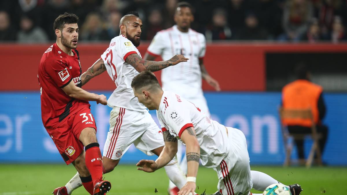 Leverkusen antwortet elf Minuten später. Kevin Volland verkürzt in der 70. Minute auf 1:2