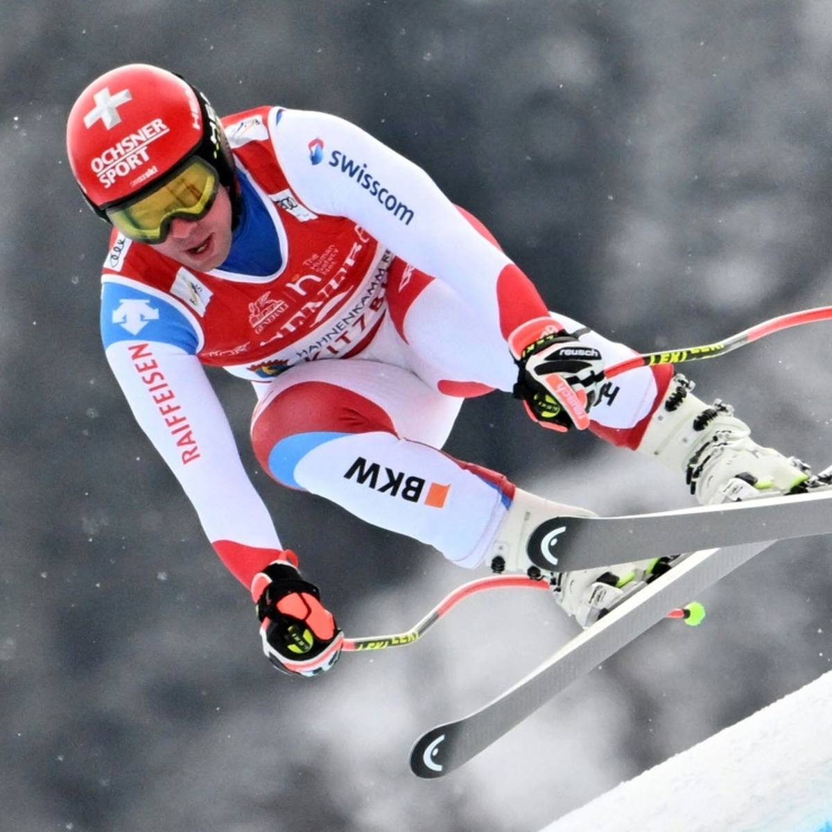Die deutschen Skirennläufer haben auch bei der letzten Weltcup-Abfahrt vor den Olympischen Spielen enttäuscht.