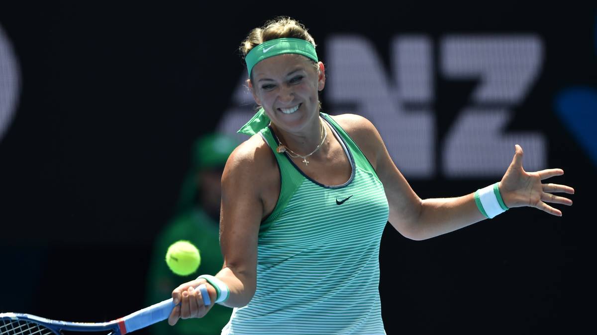 Auch Tennis-Star Victoria Azarenka drückt am Sonntag den Broncos die Daumen. Bei den Australian Open flitzt sie nach dem Ende eines Matches schnurstracks in die Umkleide, um das Ergebnis des AFC-Championship Games zwischen Denver und den Patriots zu checken
